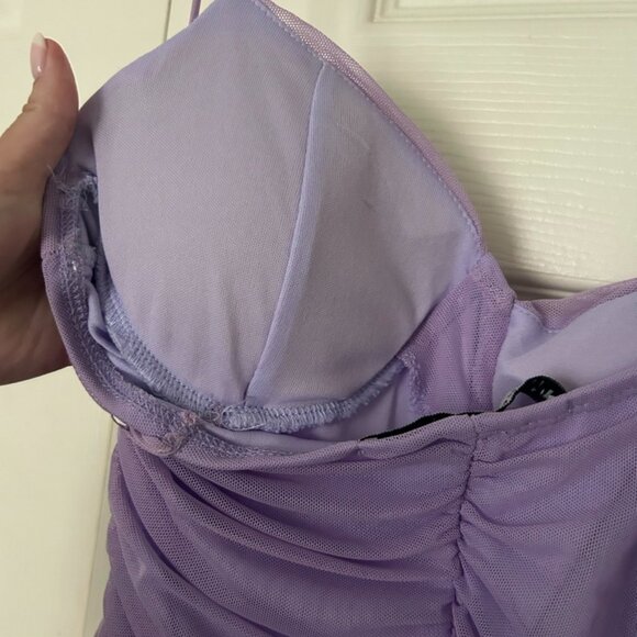 Allison and Kelly Purple Mini Dress - Picture 3 of 4